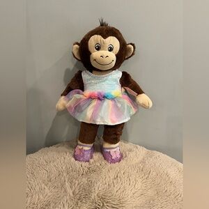 Build-A-Bear Chocolate Bear with Ivory Vest